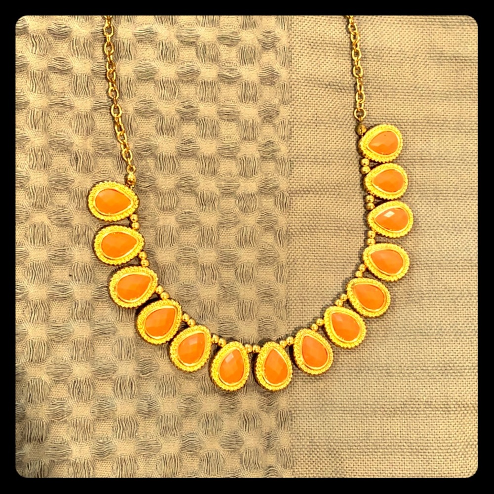 Coral statement necklace